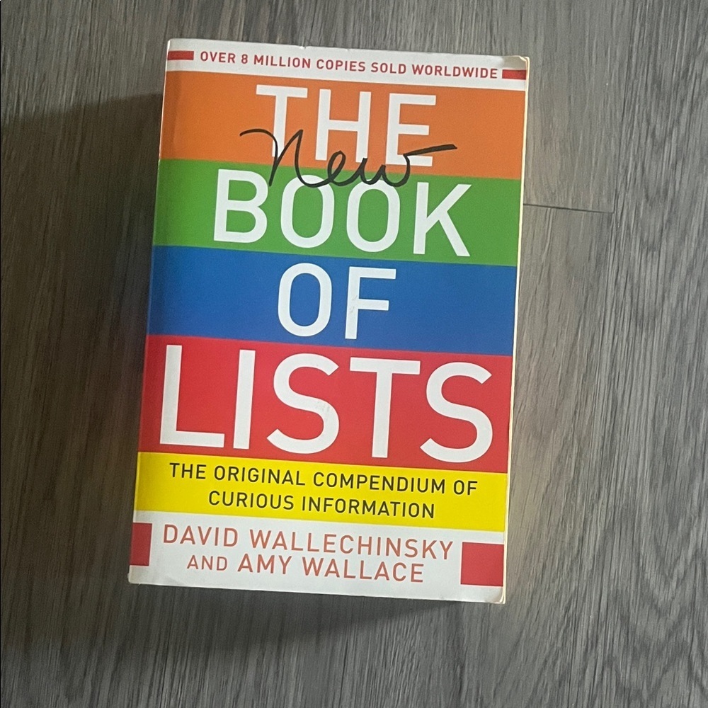 The New Book of Lists